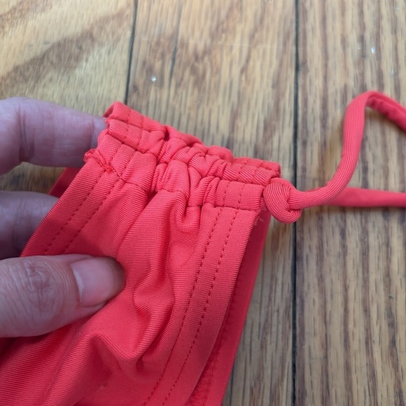 Dkny One Shoulder Tankini Top Swimsuit Orange Coral Size Small NWT bikini - Picture 3 of 7